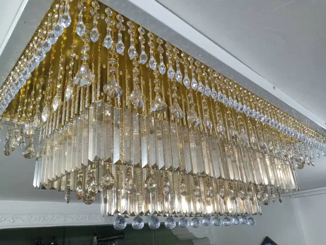 ساخت لوستر های مستطیل با ابعاد متفاوت|لوستر و چراغ آویز|شهرکرد, |دیوار