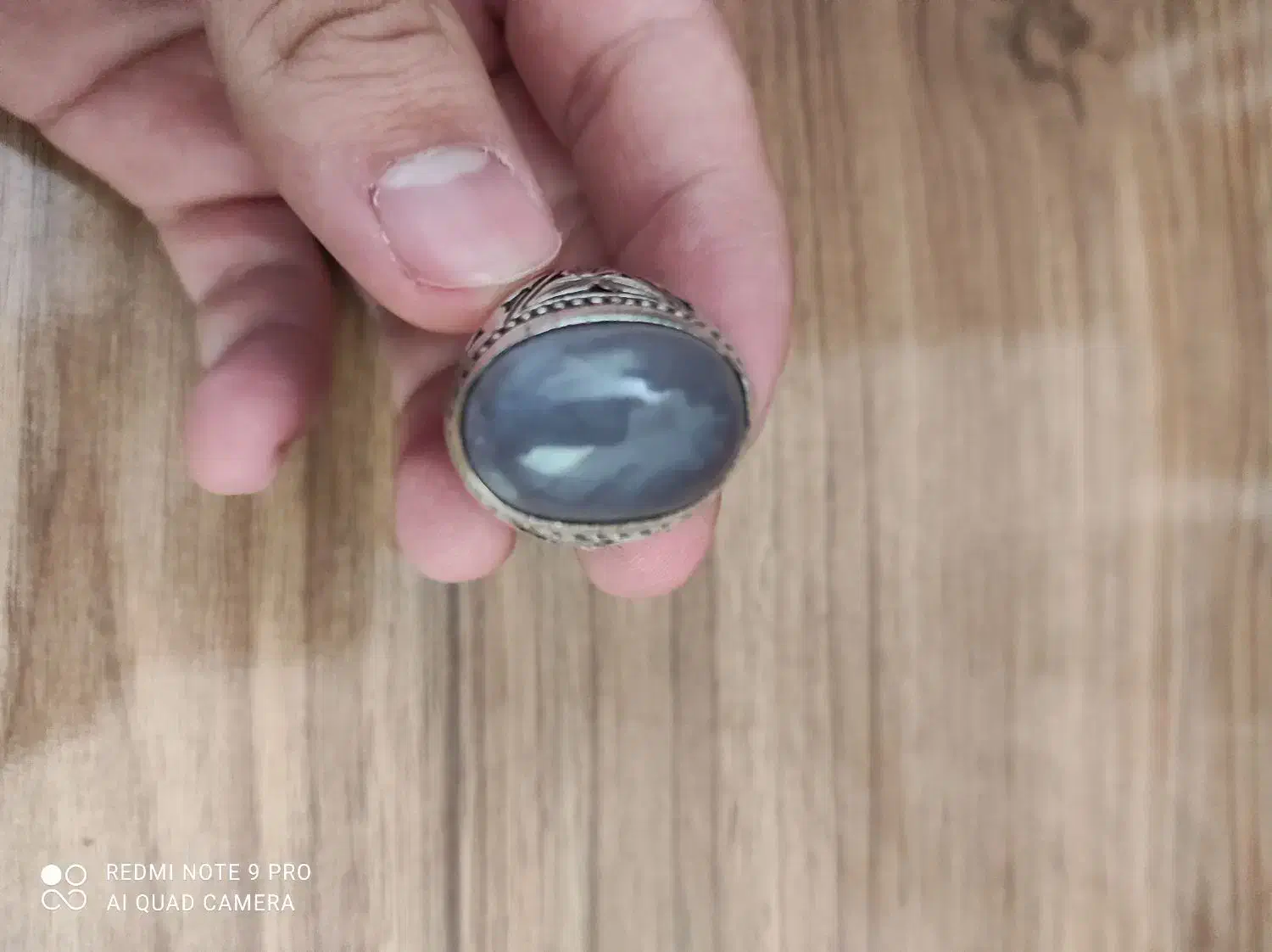 انگشتر عقیق کبود یمنی قدیمی|جواهرات|بجنورد, |دیوار