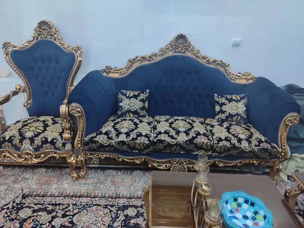 مبل سلطنتی ۸ نفره|مبلمان خانگی و میز عسلی|تهران, امام زاده حسن|دیوار
