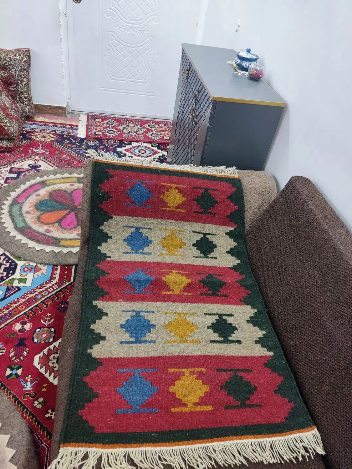 گلیم های دستبافت تکی فقط ۵۰۰|گلیم، جاجیم، گبه|یاسوج, |دیوار