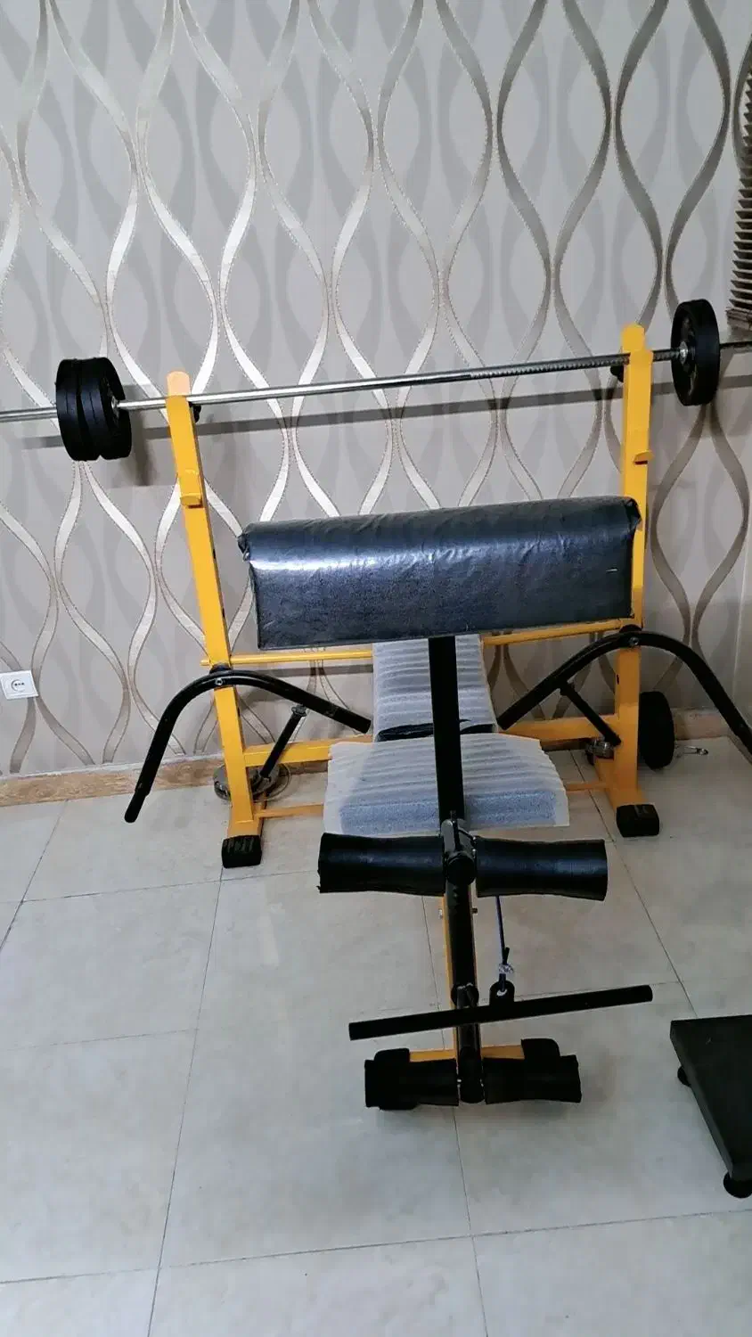 دستگاه ورزشی۴۸کاره بدنسازی به همراه دمبل|تجهیزات ورزشی|اصفهان, ناژوان|دیوار