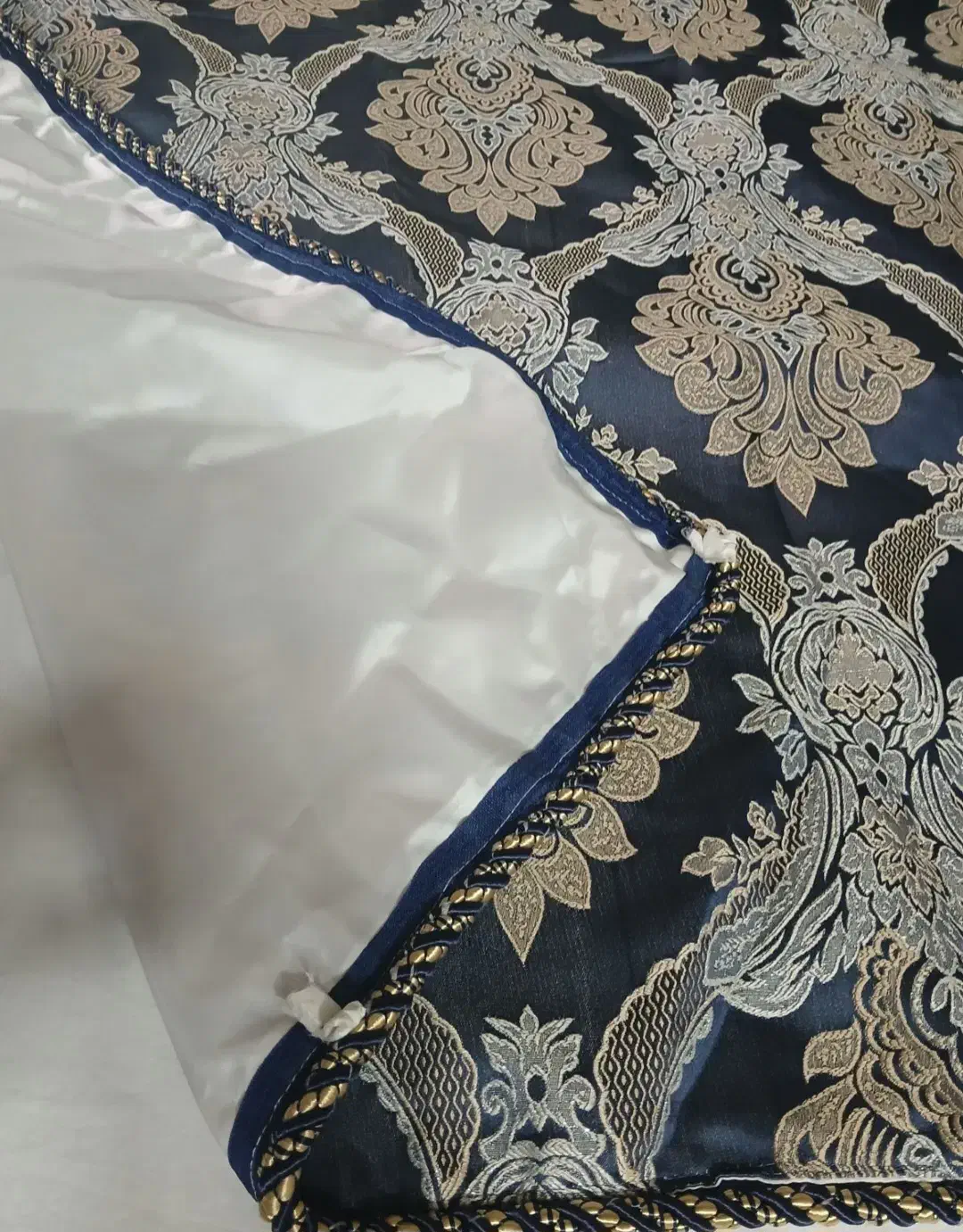 دوعدد پنل پرده پذیرایی دوردوزی شده ترک آکبند ۱/۵×۳|پرده، رانر، رومیزی|تهران, افسریه شمالی|دیوار