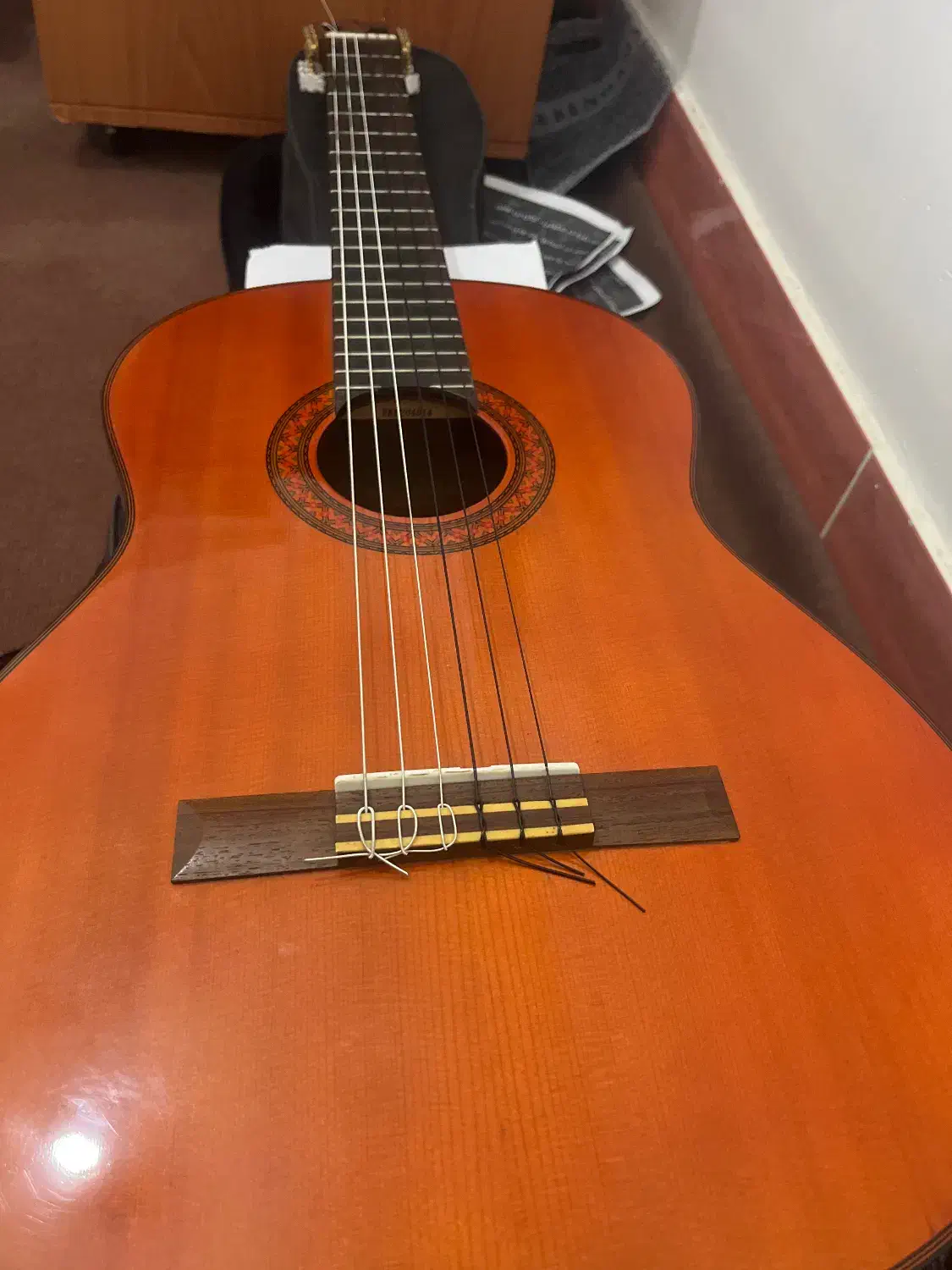 گیتار یاماها c70|گیتار، بیس، امپلیفایر|گرگان, |دیوار