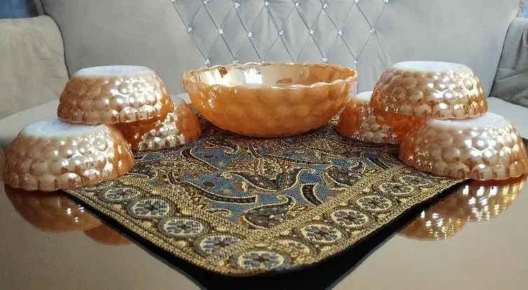 کریستال مکزیکی(قدیمی)|ظروف سرو و پذیرایی|برزک, |دیوار