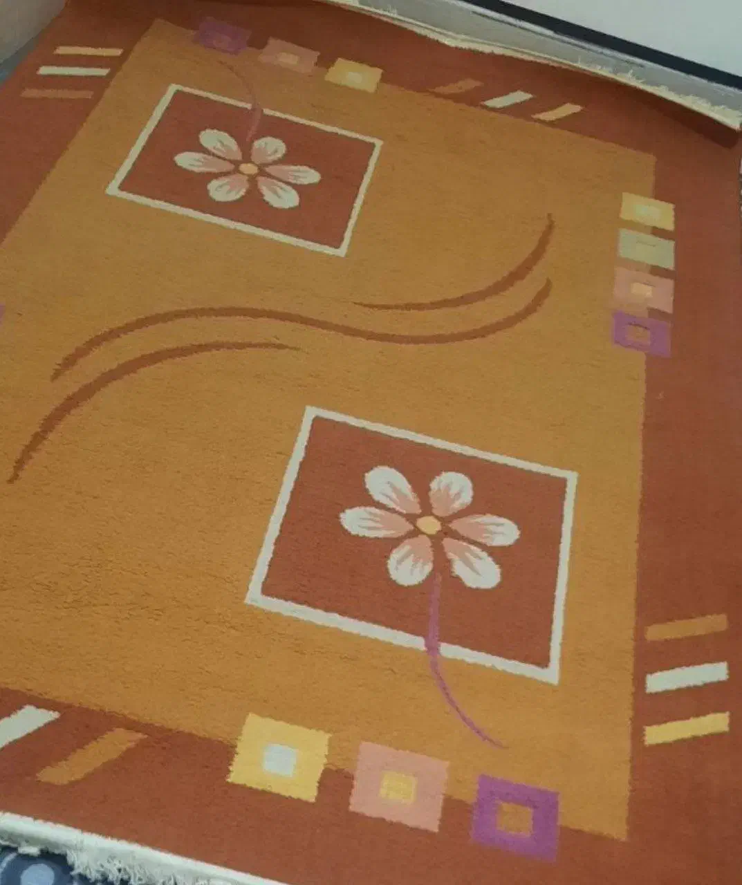 گلیم فرش کاملا سالم|گلیم، جاجیم، گبه|سمنان, |دیوار