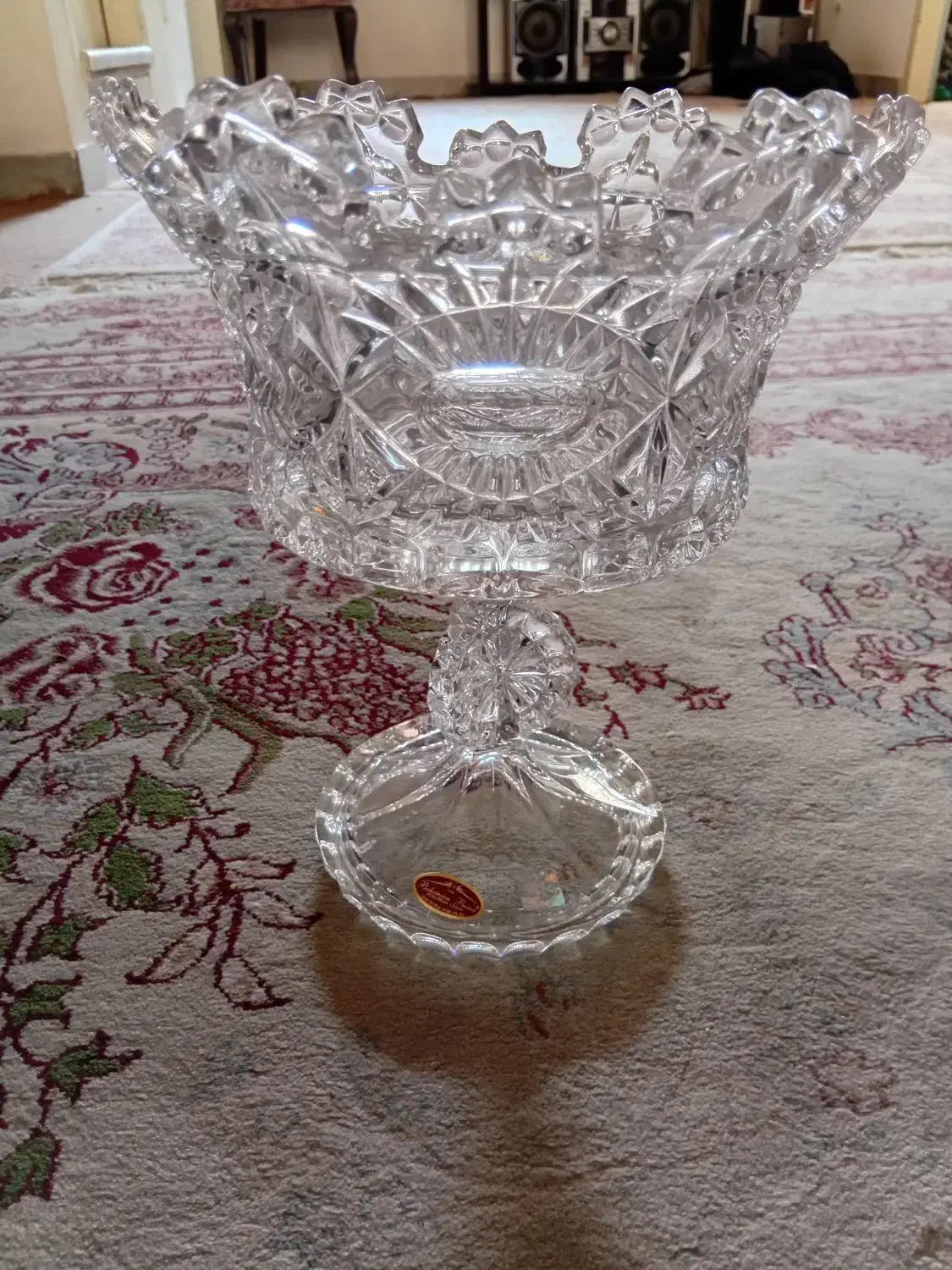 شکلات خوری پایه دار بوهمیا اصلی|ظروف سرو و پذیرایی|تهران, آبشار|دیوار