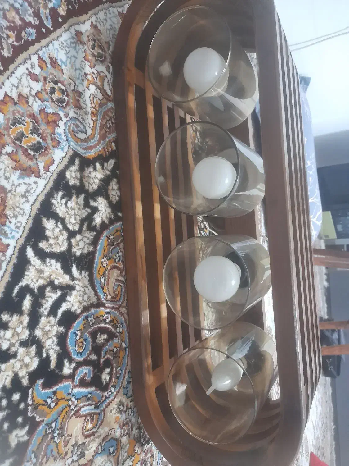 لوستر چوبی|لوستر و چراغ آویز|فردیس, شهرک ۱۱۰|دیوار