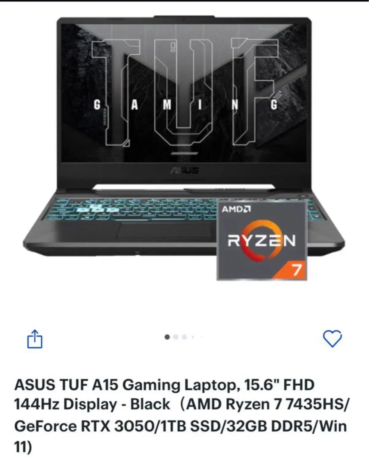 لپ تاپ TUF ASUS گیمینگ|رایانه همراه|شیراز, ارم|دیوار