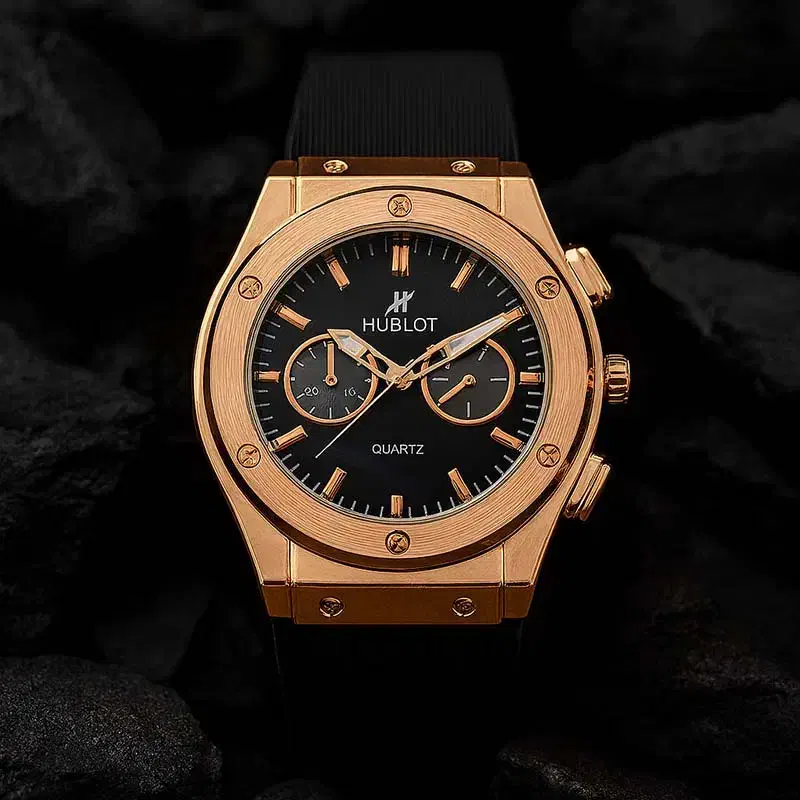 ساعت مچی Hublot طلایی صفحه مشکی مدل C70 تخفیف|ساعت|اهواز, کیانپارس |دیوار
