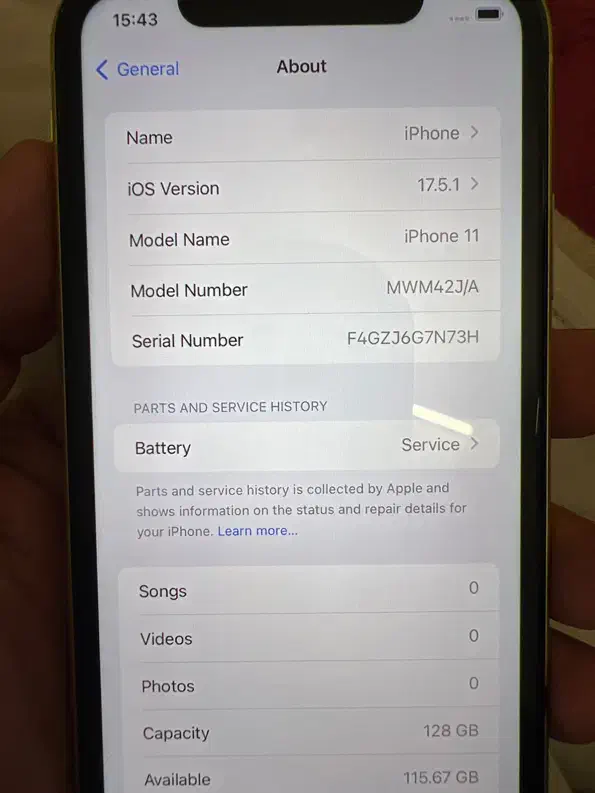Iphone 11 نرمال/ 128 در حد آک|موبایل|قم, پردیسان|دیوار