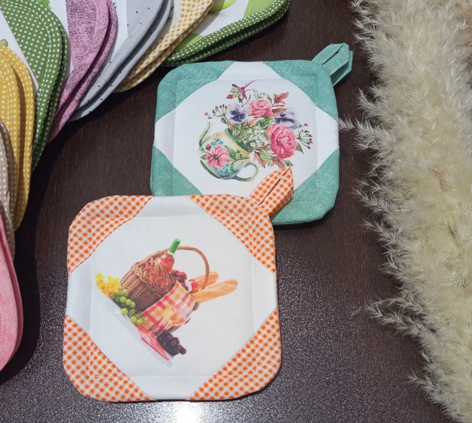 دستگیره نسوز کتان نخ|سفره، حوله، دستمال آشپزخانه|تهران, ارجمندی راد|دیوار