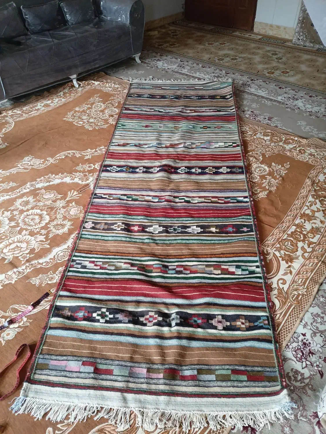 گلیم سنتی،|گلیم، جاجیم، گبه|بیرجند, |دیوار