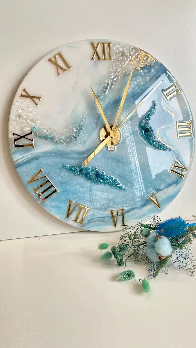 ساعت رزینی لاکچری|ساعت دیواری و تزئینی|برازجان, |دیوار