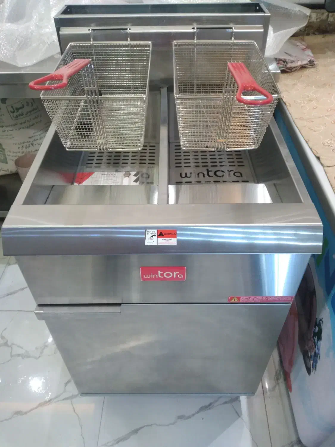 سرخ کن گازی دو لگن مجزا برند ترکیه ای وینتورا|اجاق گاز و لوازم برقی پختوپز|آستارا, |دیوار