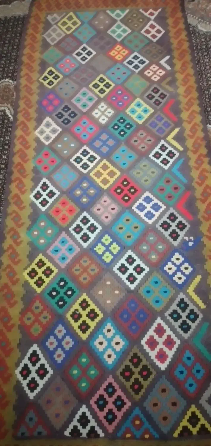گلیم خیلی قدیمی|گلیم، جاجیم، گبه|اردبیل, |دیوار