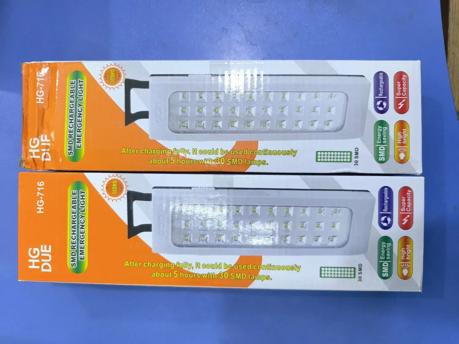 2عددچراغ قوه مهتابی شارژی|لامپ و چراغ|بهار, |دیوار