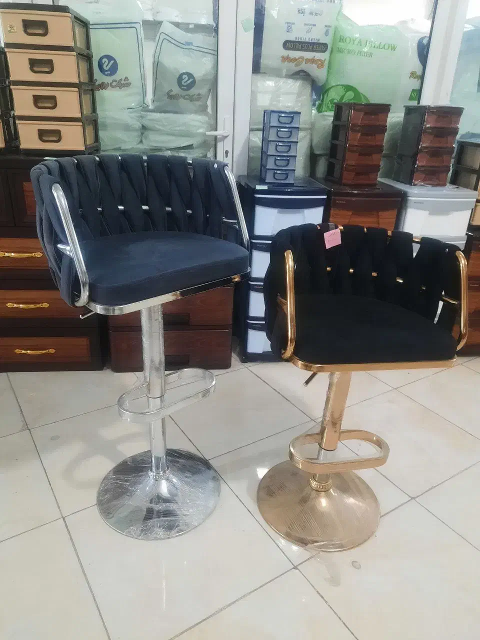 صندلی گرد بافت|مبلمان خانگی و میز عسلی|علیآباد کتول, |دیوار