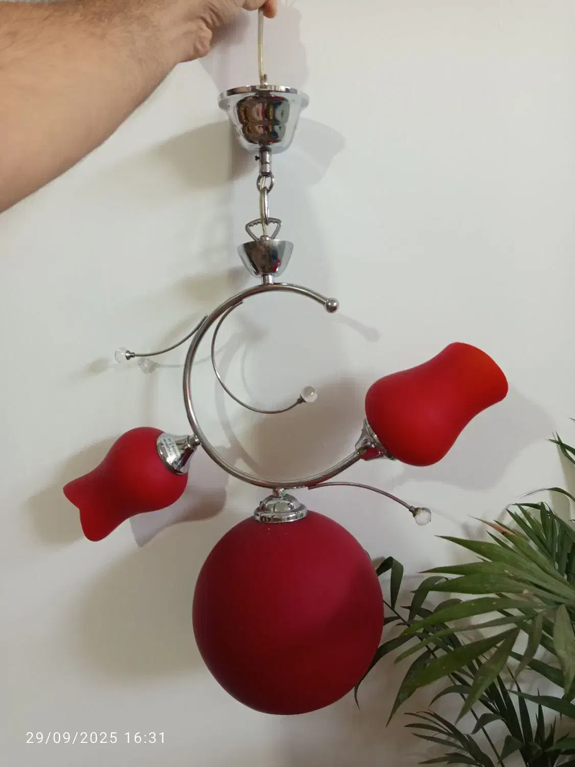 لوستر سه شاخه|لوستر و چراغ آویز|رباط‌کریم, نصیرشهر|دیوار