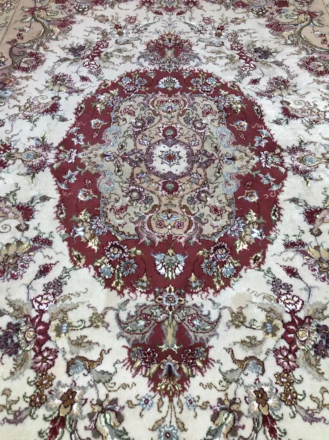 (فرش فرزین)جفت ۹ متری خطیبی۴۰ رج (کف قیمت) نخ پشم|فرش|تبریز, |دیوار