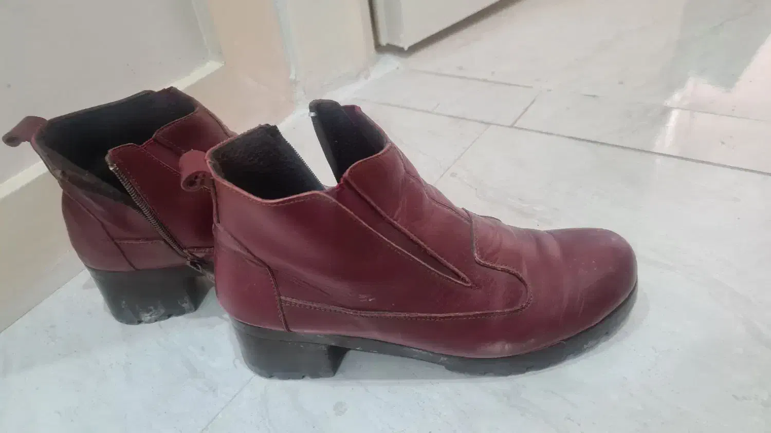 نیم بوت چرم سایز ۴۰|کیف، کفش، کمربند|کرج, فاز ۳ گوهردشت|دیوار