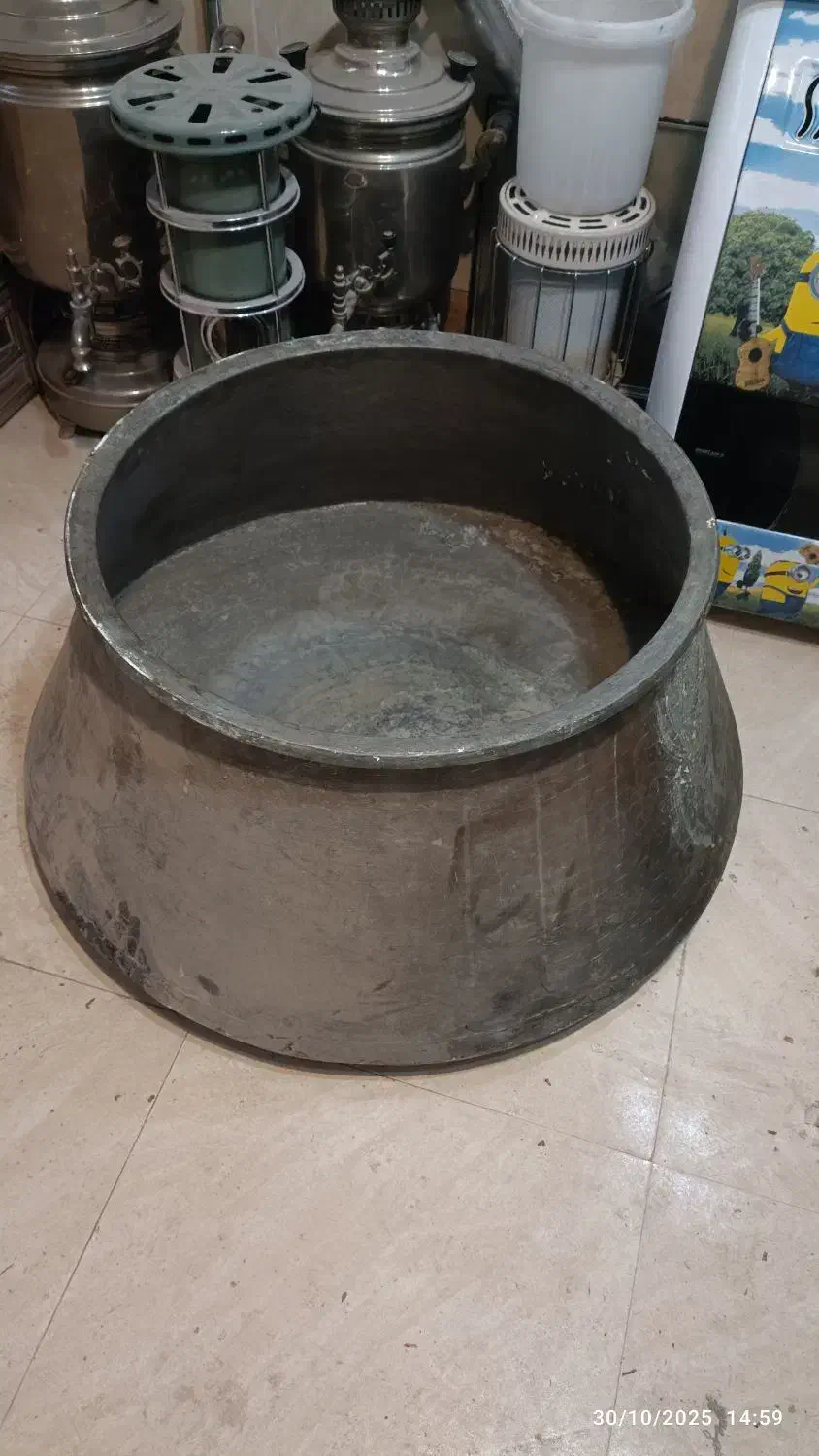 دیگ مسی|کلکسیون اشیاء عتیقه|آذرشهر, |دیوار