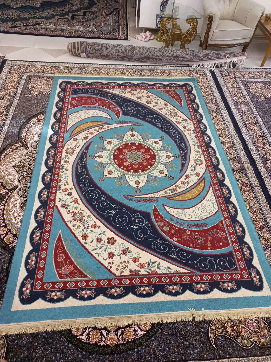 ۳ عدد فرش|فرش|دورود, |دیوار