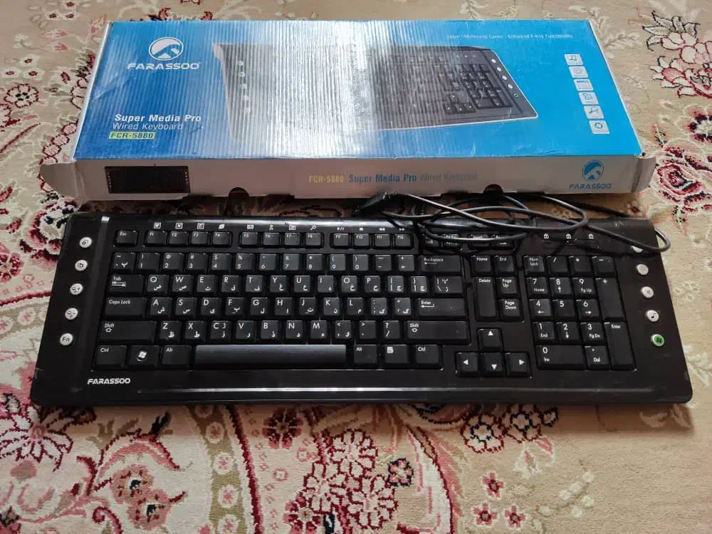 کیبورد کامپیوتر سالم و تمیز|قطعات و لوازم جانبی رایانه|فردیس, فردیس|دیوار