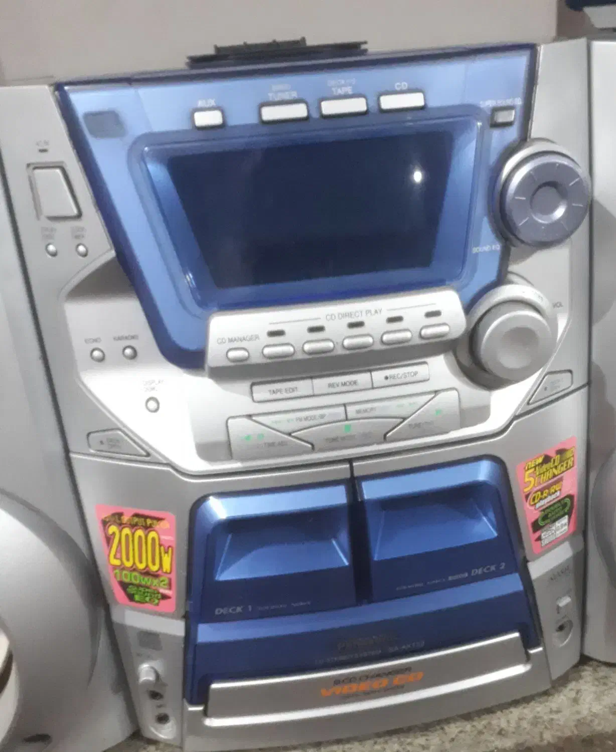 ضبط دوکاسته سی دی خور کمیاب پاناسونیگ|سیستم صوتی خانگی|بروجرد, |دیوار