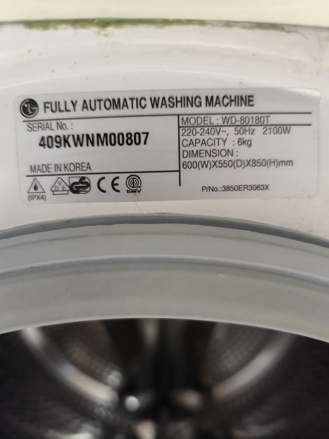 لباسشویی الجی ۶ کیلو کره ای|ماشین لباسشویی و خشککن لباس|شیراز, غدیر جنوبی|دیوار