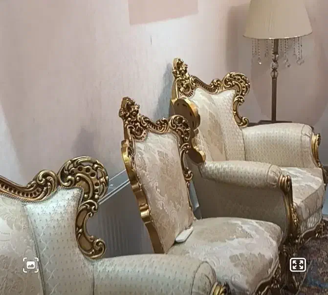 مبل سلطنتی تمام چوب در حد نو|مبلمان خانگی و میز عسلی|رشت, جهاد|دیوار