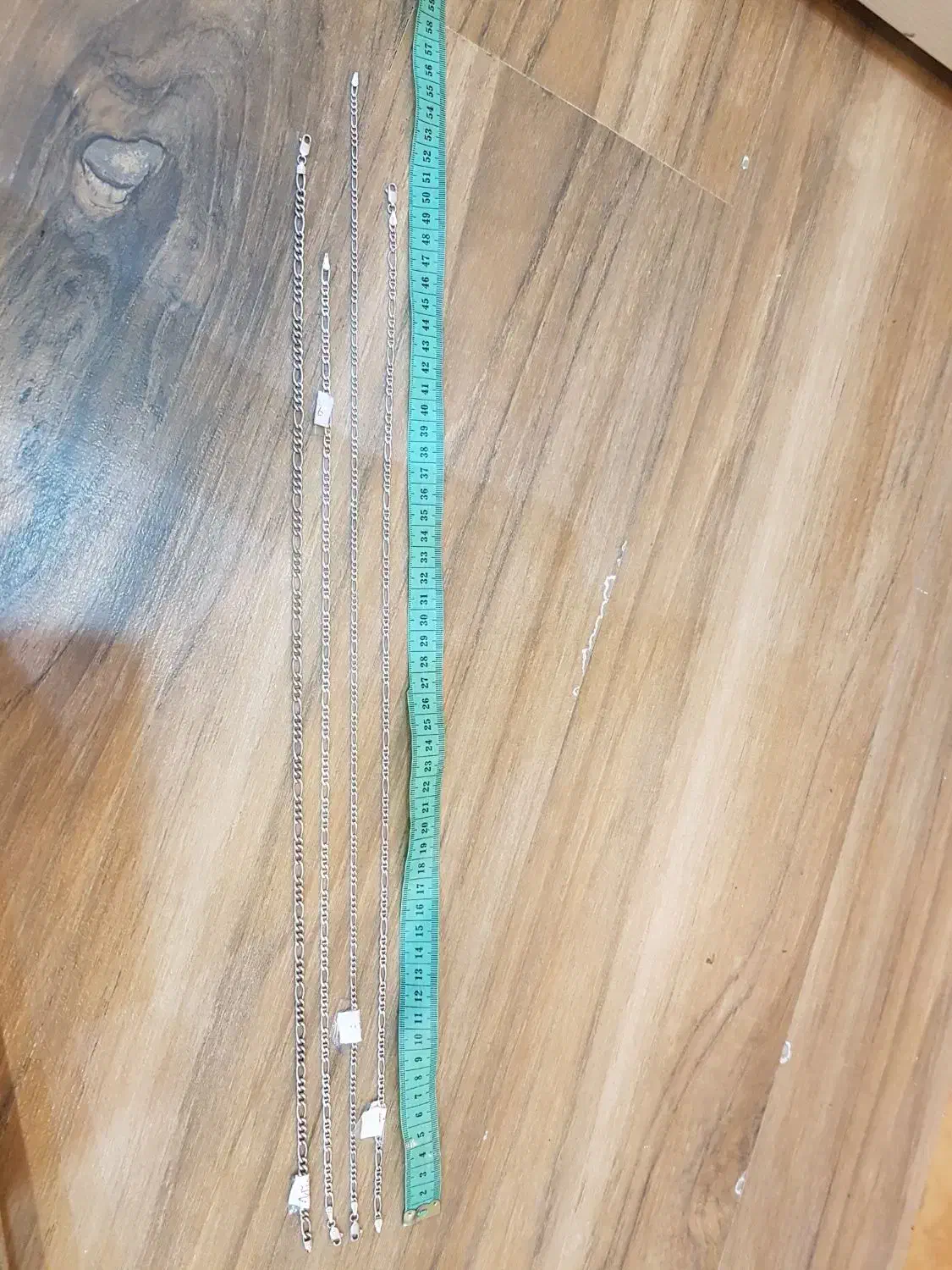 زنجیرهای فیگارو نقره|جواهرات|تبریز, |دیوار