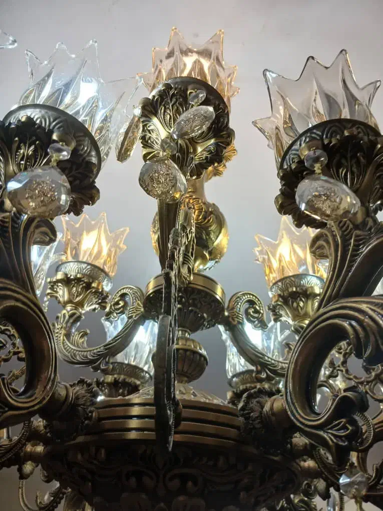 جفت لوستر سنگین|لوستر و چراغ آویز|تبریز, |دیوار