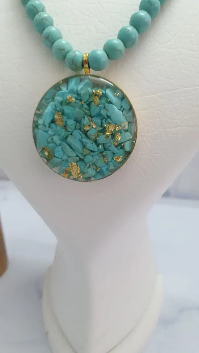 گردنبند فیروزه مناسب مادران و خانمهای شیک پسند|بدلیجات|اصفهان, درب کوشک|دیوار