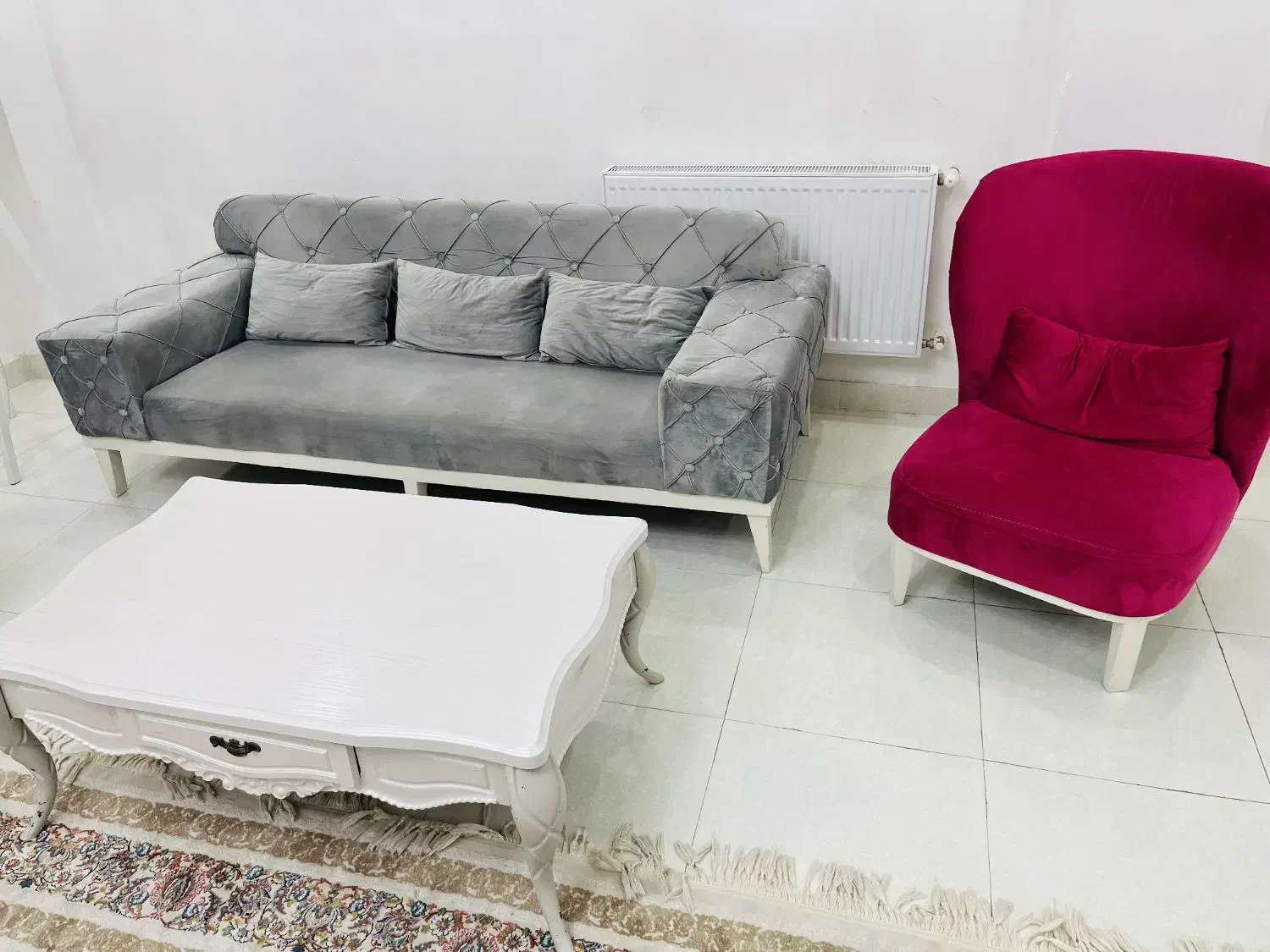 مبل هفت نفره میزعسلی|مبلمان خانگی و میز عسلی|رشت, معلولین|دیوار