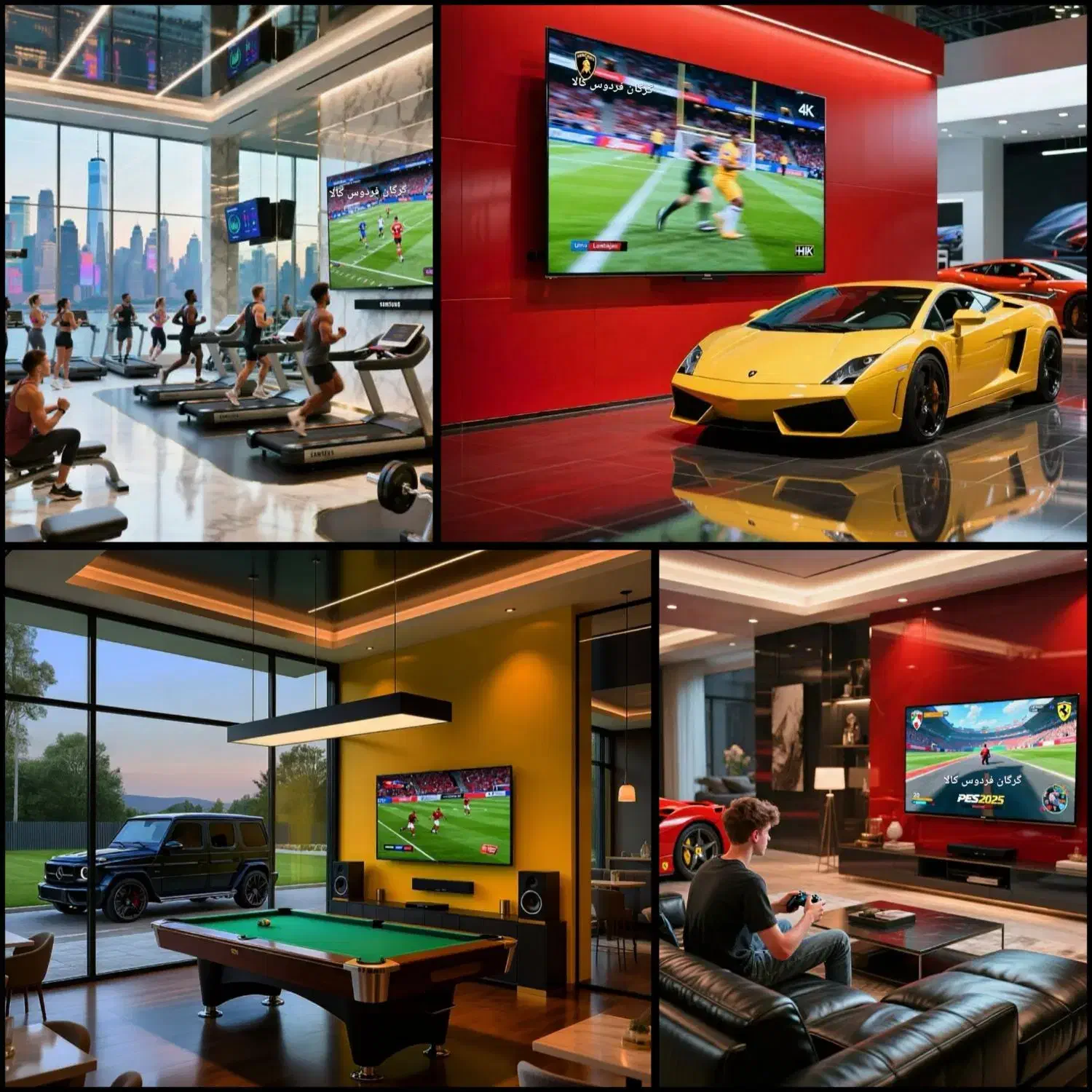 تلویزیون هایسنس مدل بویمن50 55 58 65اینچ هوشمندفول|تلویزیون و پروژکتور|گرگان, |دیوار