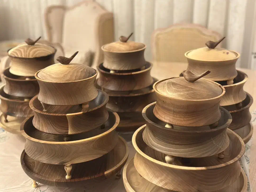 تولید کننده ظروف چوبی جاشمعی شکلات خوری|ظروف سرو و پذیرایی|تهران, منیریه|دیوار