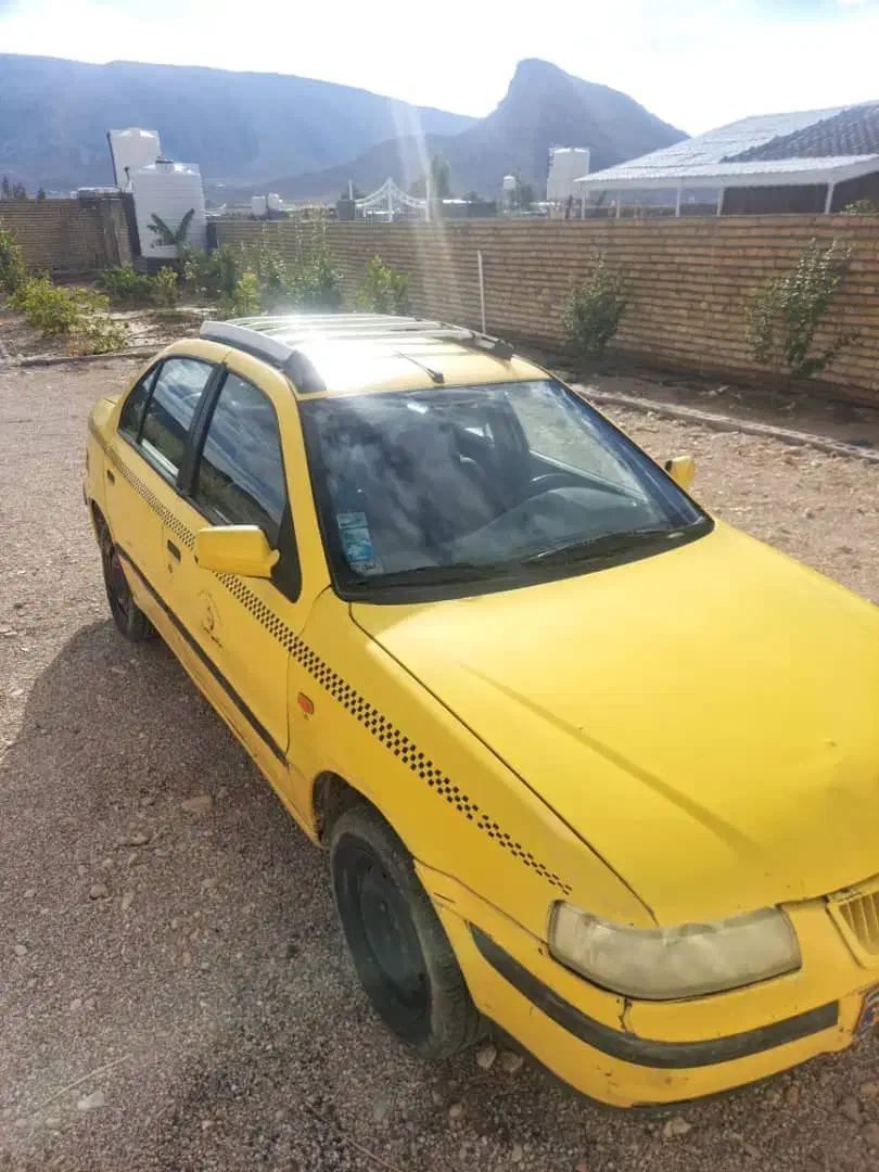 تاکسی سمند درون شهری مدل 85|خودرو سواری و وانت|شیراز, شیشه‌گری|دیوار