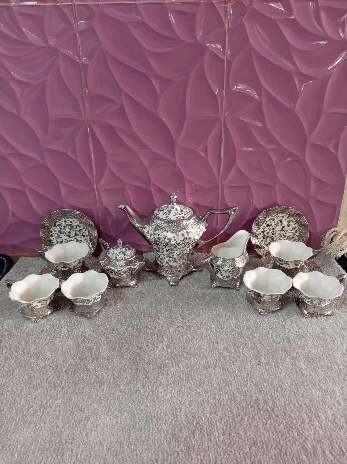 سرویس چای خوری|ظروف سرو و پذیرایی|نجف‌آباد, قلعه سفید|دیوار