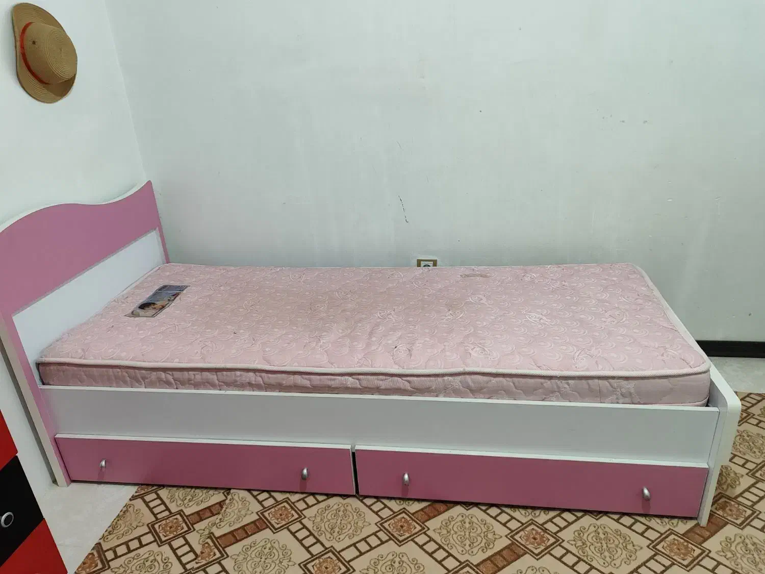 تخت تک نفره کشو دار|تخت و سرویس خواب|سهند, |دیوار