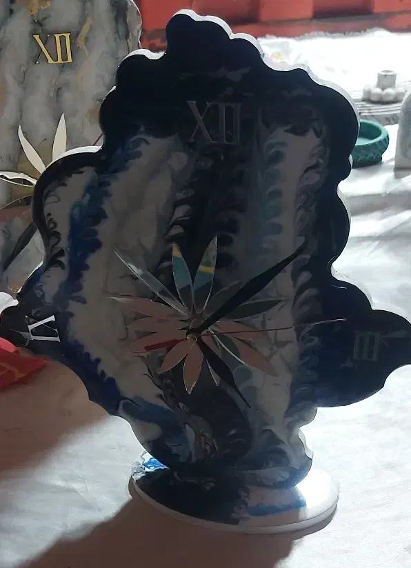 ساعت دکوراتیو رزینی|ساعت دیواری و تزئینی|خرمشهر, |دیوار