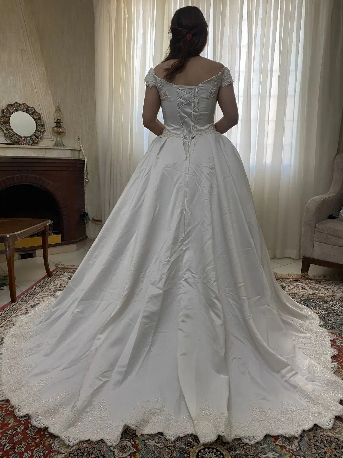 لباس عروس ساتن آمریکایی|لباس|همدان, |دیوار