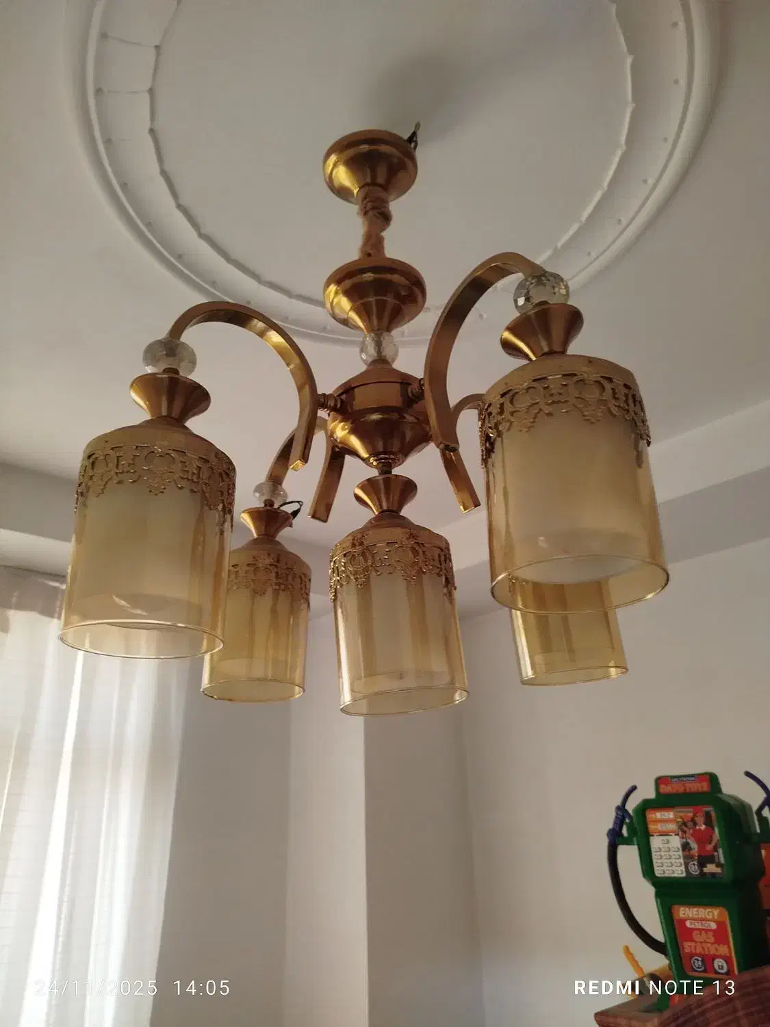 لوستر 5شاخه|لوستر و چراغ آویز|اسلام‌شهر, شهرک مفیدی|دیوار