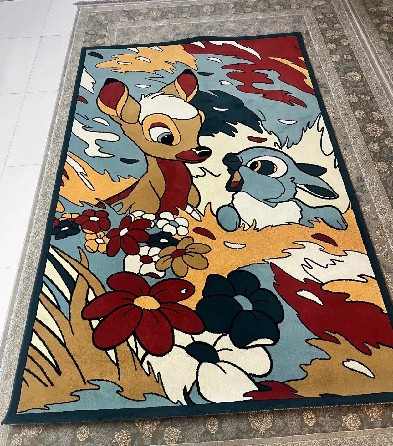 فرش کودک کاملا نو|فرش|اصفهان, ملک‌شهر|دیوار