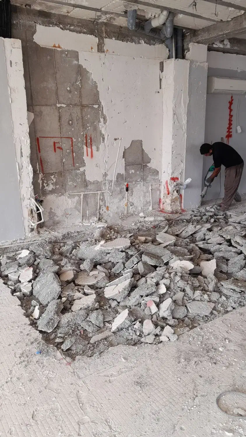 تخریب آرگ دیوار تخریب ستون کف آشپزخانه حمل نخاله|خدمات پیشه و مهارت|بندرعباس, |دیوار