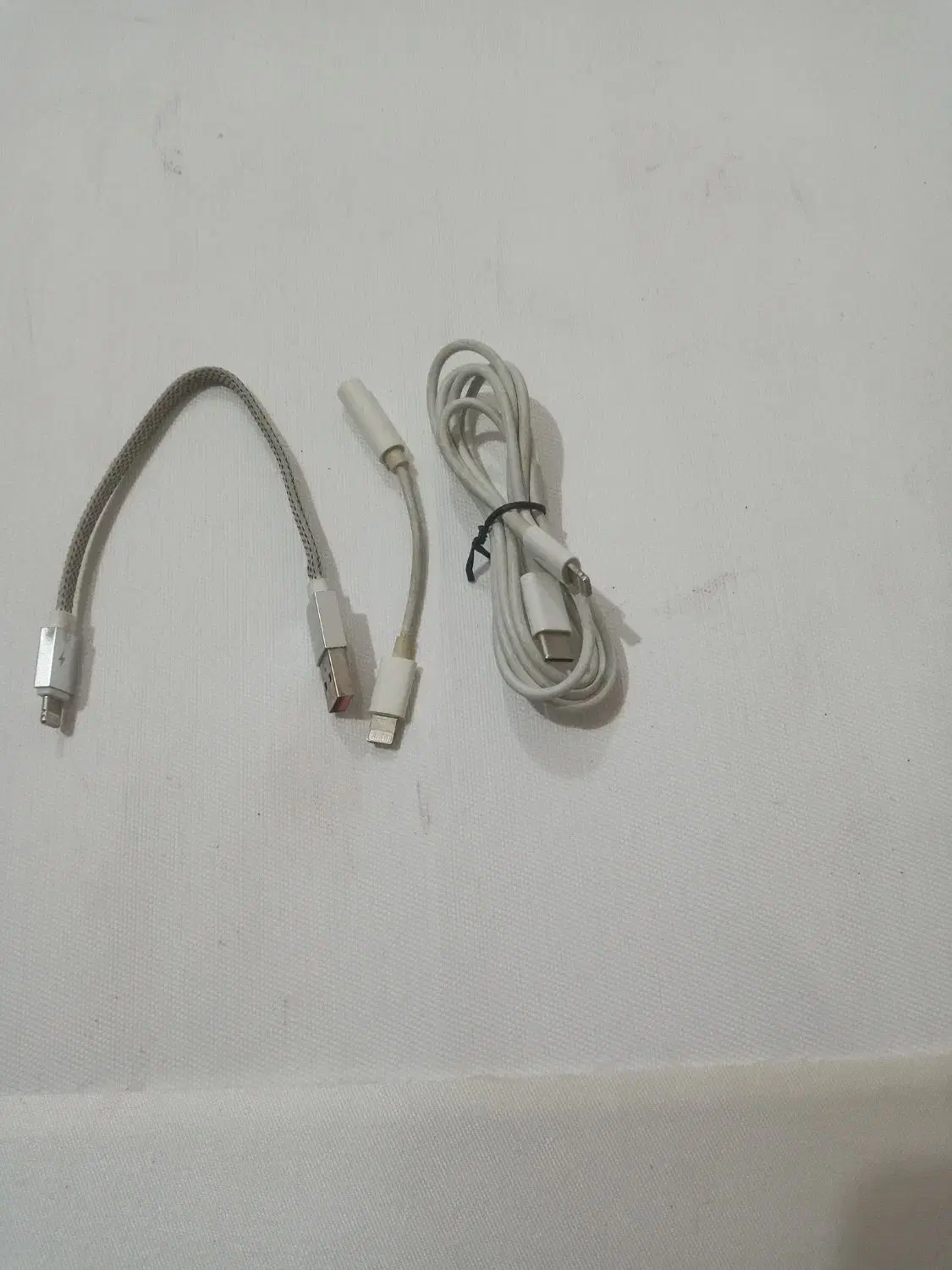 کابل شارژ اپل ۲ عدد به علاوه یک رابط|لوازم جانبی موبایل و تبلت|قدس, شهر‌قدس|دیوار