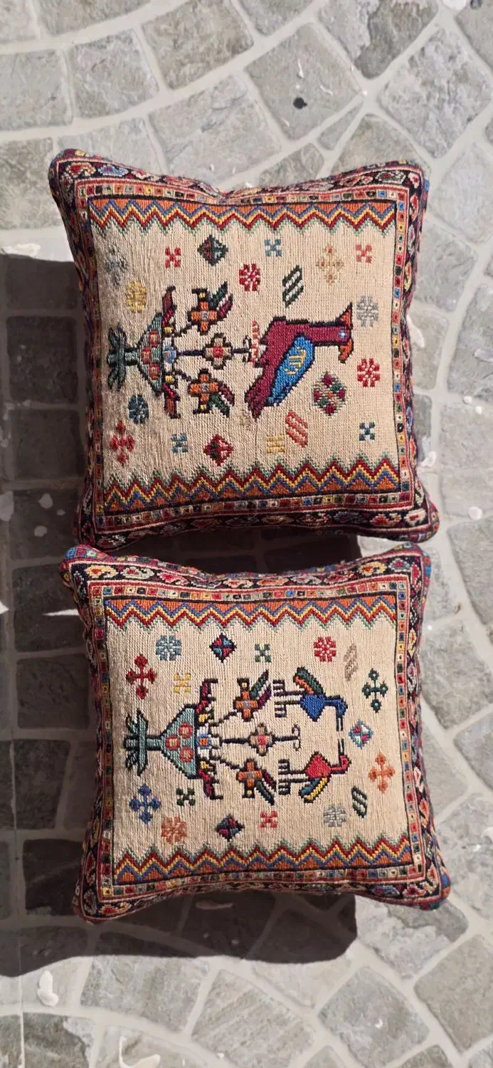 کوسن گلیم بافی سیرجان|گلیم، جاجیم، گبه|سیرجان, |دیوار