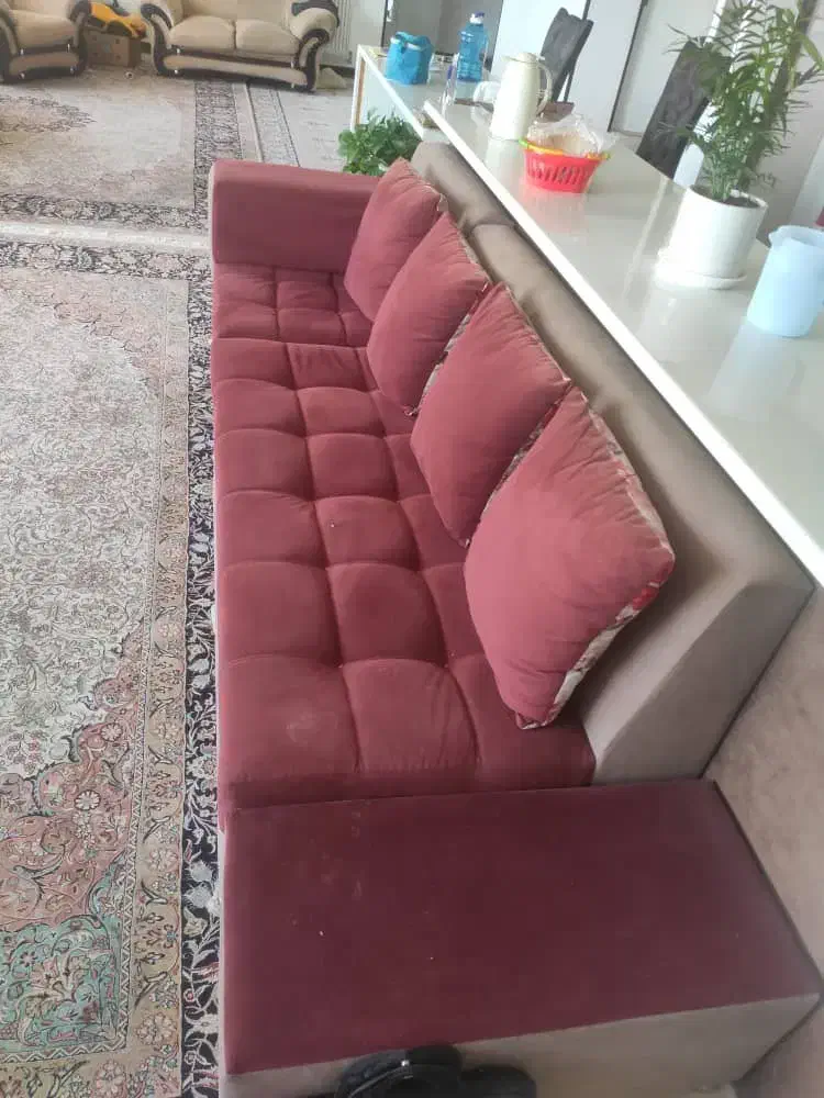 مبل ۱۱ نفره در حد نو کاناپه ای|مبلمان خانگی و میز عسلی|شیراز, شهرک ولیعصر|دیوار