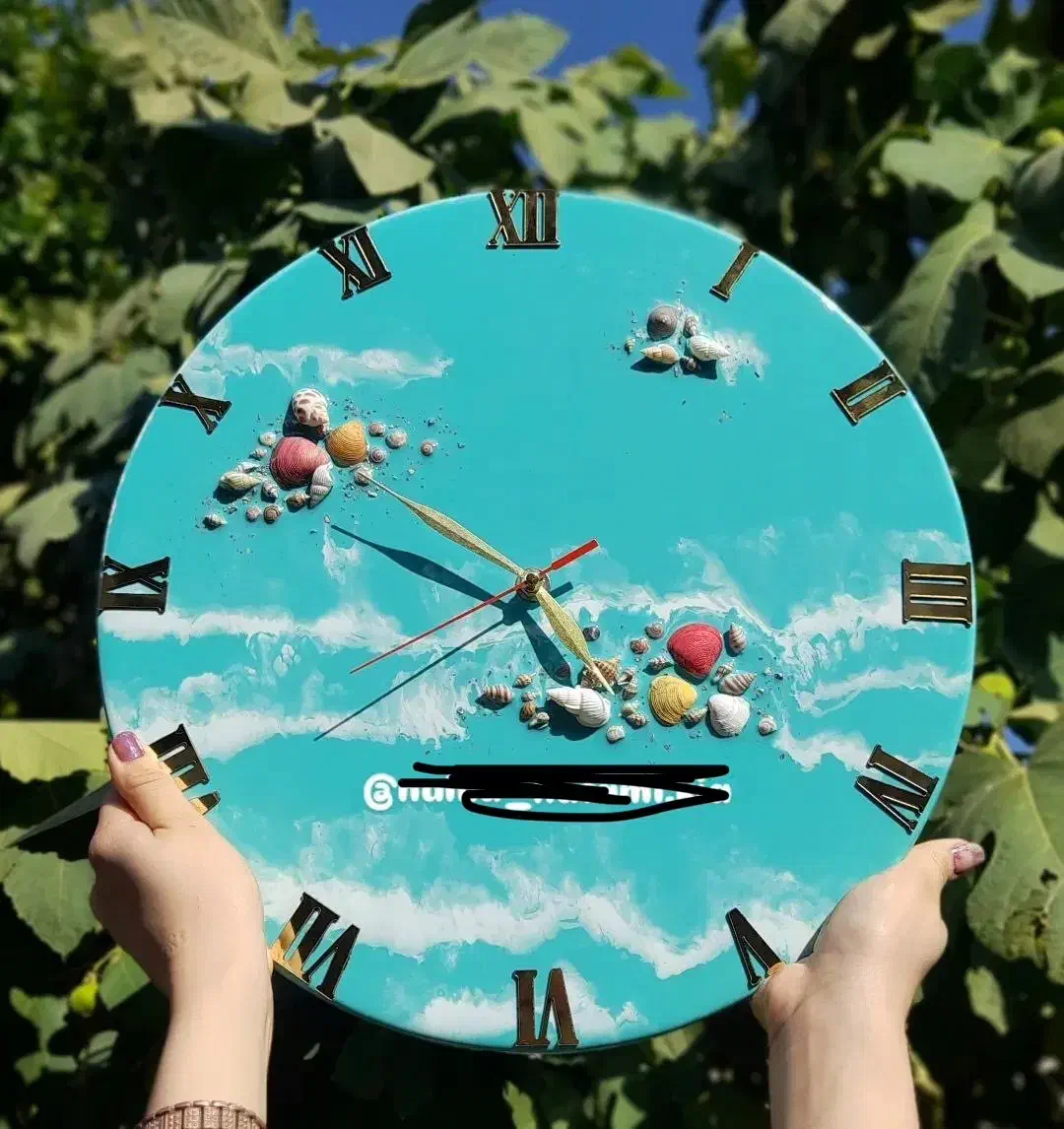 ساعت دیواری رزینی|ساعت دیواری و تزئینی|بدره, |دیوار