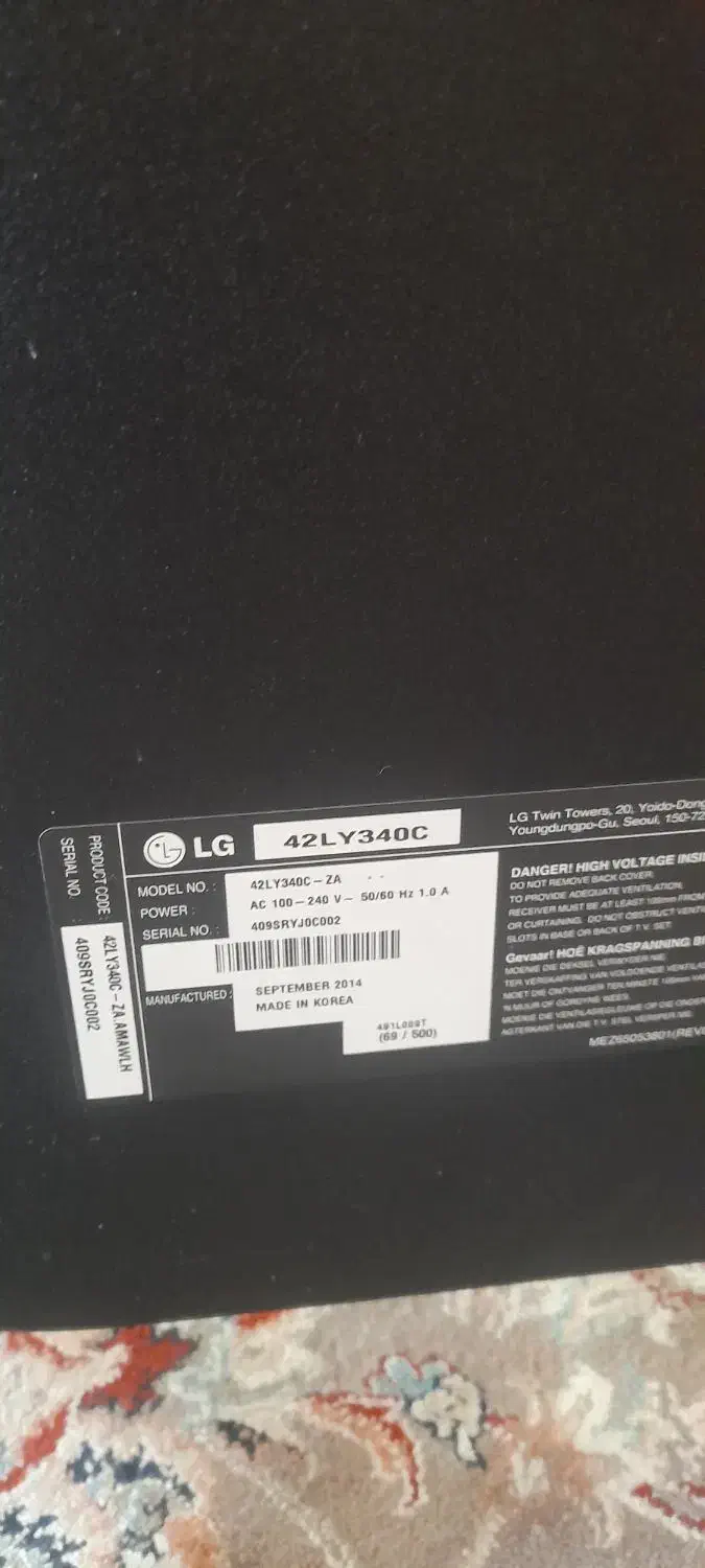 ال ای دی ۴۲مارک  ال جی  اصل کره|تلویزیون و پروژکتور|شیراز, گلکوب|دیوار