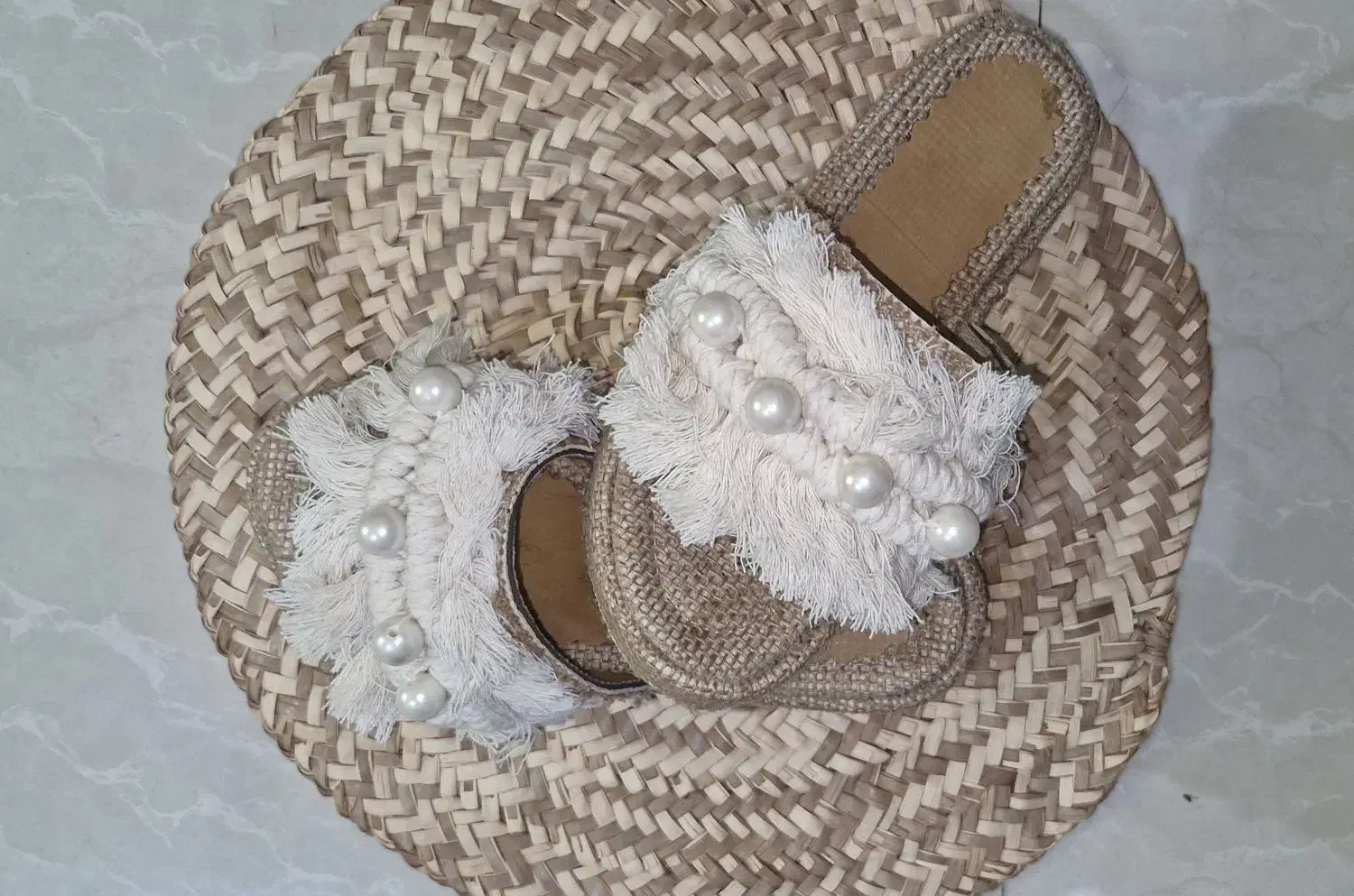 صندل کنفی مکرومه|کیف، کفش، کمربند|مشهد, سرافرازان|دیوار